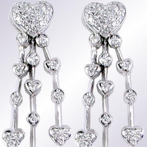 Diamond Earrings .60TDW 14KT White Gold